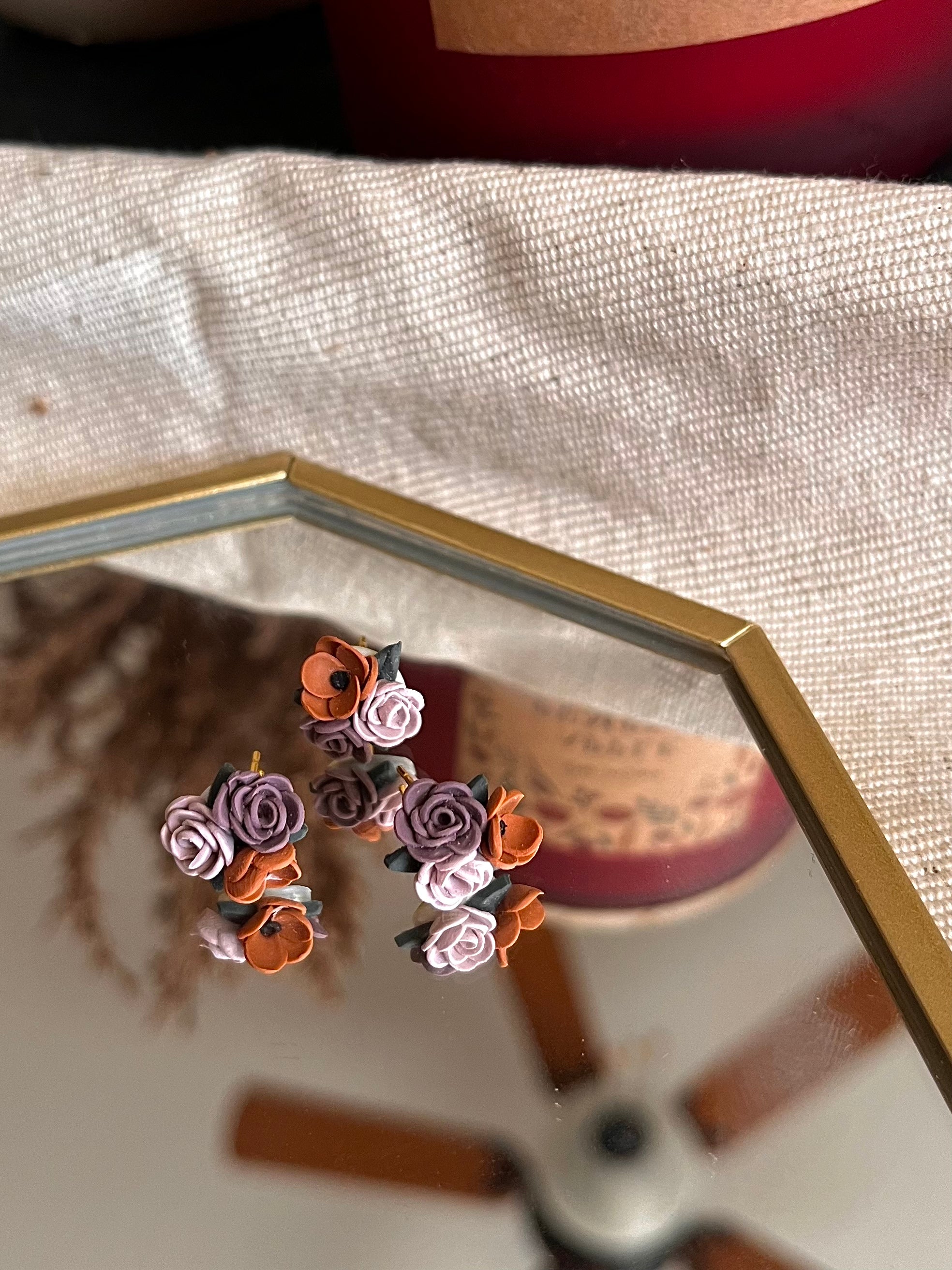 Fall Floral Studs