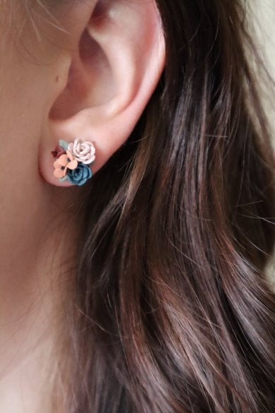 Fall Floral Studs